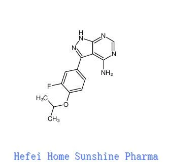 3- (3-fluoro-4-isopropoxifenyl) -1 H-pyrazolo [3,4-d] pyrimidin-4-amin CAS 1408087-64-8
