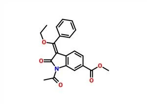 Metyl (Z)-1-acetyl-3-(etoxi(fenyl)metylen)-2-oxoindolin-6-karboxylat CAS 1027407-75-5