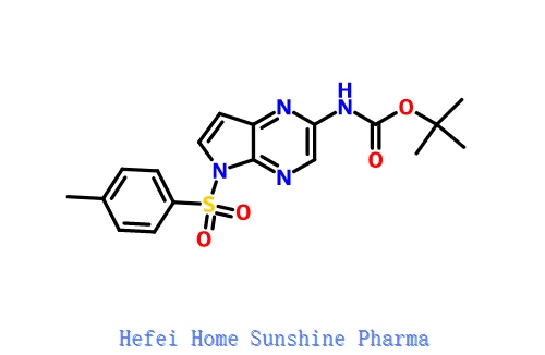 Tert-butyl 5-tosyl-5H-pyrrolo [2,3-b] pyrazin-2-ylkarbamat CAS 1201187-44-1